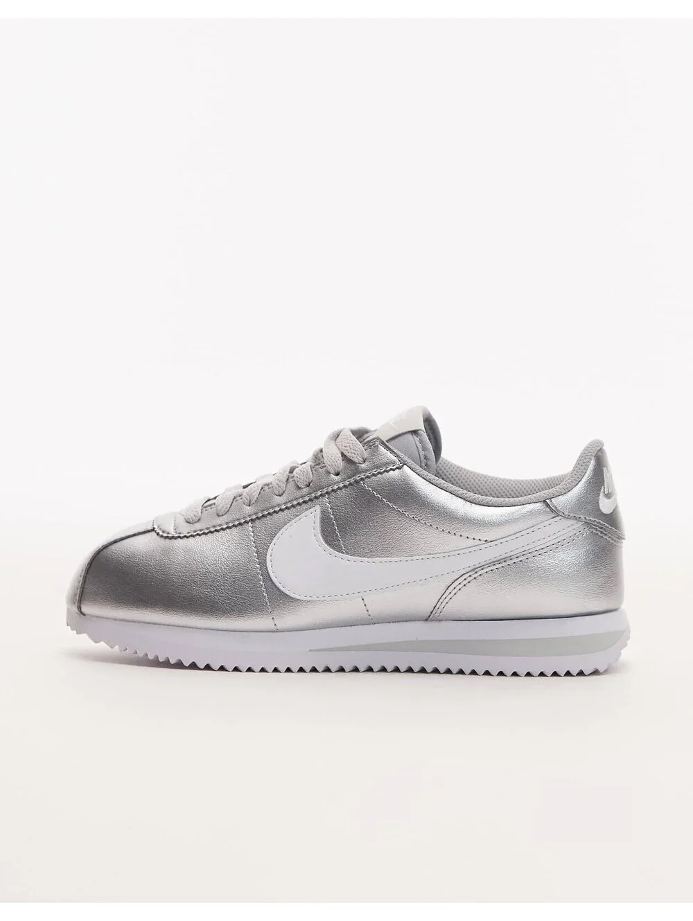 New Nike Cortez Metallic Silver Sneakers 7.5 Women’s